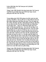 Lịch sử Hội Sinh viên Việt Nam qua các kỳ đại hội potx