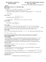 10 ĐỀ&ĐÁP ÁN LTĐH 2010