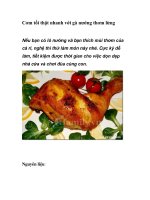 Cơm tối thật nhanh với gà nướng thơm lừng potx