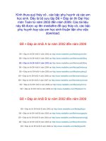 Danh sách đường link chứa ĐỀ+ĐA môn Toán các năm từ 2002-2009