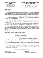 Đê thi  vào 10 môn Văn 10-11