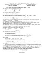 De thi th­u vao 10 nam 2010-2011