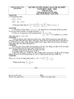 Đề thi ts tinh vao lop 10 HD nam hoc 2010 - 2011