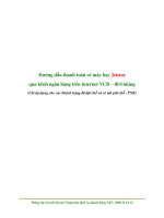 hướng dẫn thanh toán vé máy bay