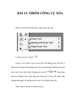 BÀI 13: NHÓM CÔNG CỤ XÓA pps