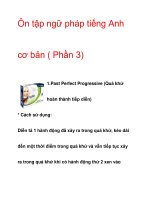 Ôn tập ngữ pháp tiếng Anh cơ bản ( Phần 3) doc