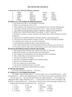 ĐỀ ÔN TUYỂN SINH VÀO LỚP 10 Môn Tiếng Anh Đ25