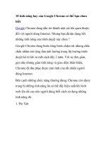 10 tính năng hay của Google Chrome có thể bạn chưa biết docx