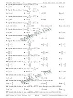 51 câu trắc nghiệm về tập xác định của hàm số Phần 1 Toán 11