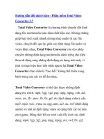 Hướng dẫn đổi đuôi video - Phần mềm Total doc