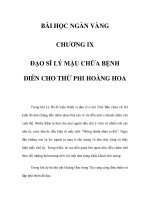 BÀI HỌC NGÀN VÀNG - CHƯƠNG IX ppt