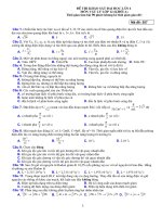 Đề thi thử Vật lý 2010 -  các trường ĐH16