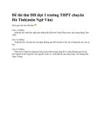 ĐỀ LUYỆN THI ĐHCĐ CẤP TỐC MÔN VAN - D10