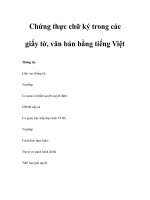 Chứng thực chữ ký trong các giấy tờ, văn bản bằng tiếng Việt potx