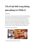 Yếu tố nội thất trong không gian phòng trẻ (Phần I) pot