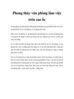 Phong thủy văn phòng làm việc trên cao ốc doc