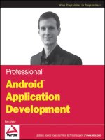 Professional Android A pplication Development pdf