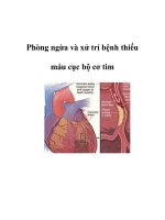Phòng ngừa và xử trí bệnh thiếu máu cục bộ cơ tim pptx