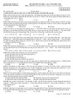 ĐỀ THI THỬ ĐH LẦN CUỐI 2010