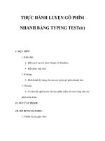 THỰC HÀNH LUYỆN GÕ PHÍM NHANH BẰNG TYPING TEST(tt) docx