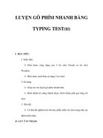 LUYỆN GÕ PHÍM NHANH BẰNG TYPING TEST(tt) pptx