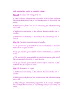 Trắc nghiệm Sinh trưởng và phát triển ( phần 4 ) pot