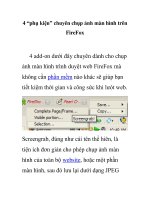 4 “phụ kiện” chuyên chụp ảnh màn hình trên FireFox pot