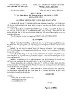 Quyết định coi thi lớp 10 2010