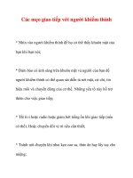 Các mẹo giao tiếp với người khiếm thính ppt