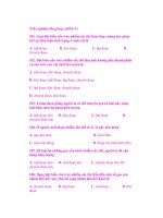 Trắc nghiệm tổng hợp ( phần 4 ) ppsx