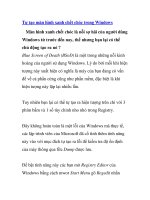 Tự tạo màn hình xanh chết chóc trong Windows pdf