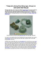 Trang sức phong thủy bằng ngọc, đá quý và cách phân biệt thật giả pot