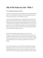 Một số thủ thuật máy tính - Phần 5 potx