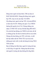 Sự kì diệu của tình yêu