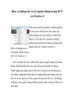 Bảo vệ thông tin vị trí người dùng trong IE 9 và Firefox 4 pptx