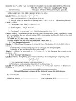 Đề thi tốt nghiệp THPT năm 2010