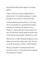 Quay phim màn hình chuyên nghiệp với Camtasia Studio 7 pdf