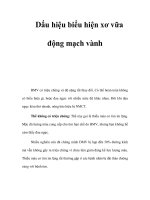 Dấu hiệu biểu hiện xơ vữa động mạch vành pdf