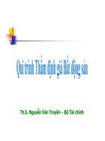 Qui trình Thẩm định giá Bất động sản part 1 docx