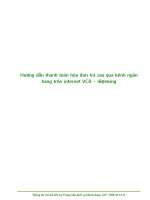 Hướng dẫn thanh toán hóa đơn