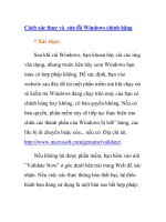 Cách xác thực và sửa lỗi Windows chính hãng pptx