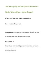 You were going too fast ppt