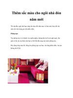 Thêm sắc màu cho ngôi nhà đón năm mới doc