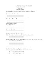 Đề thi học sinh giỏi toán lớp 2 pot