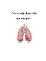 Phương pháp phòng chống bệnh viêm phổi ppt