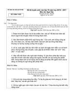 De thi vao 10 - Ha Noi (hot 2010 - 2011)