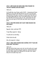 Câu hỏi xoay quanh thuyết fisher pdf