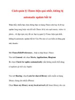 Cách quản lý iTunes hiệu quả nhất ppsx