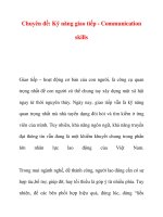 Chuyên đề: Kỹ năng giao tiếp ppsx