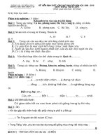 Đề KĐCL HSG lớp 1 môn Tiếng Viêt năm học 2009-2010